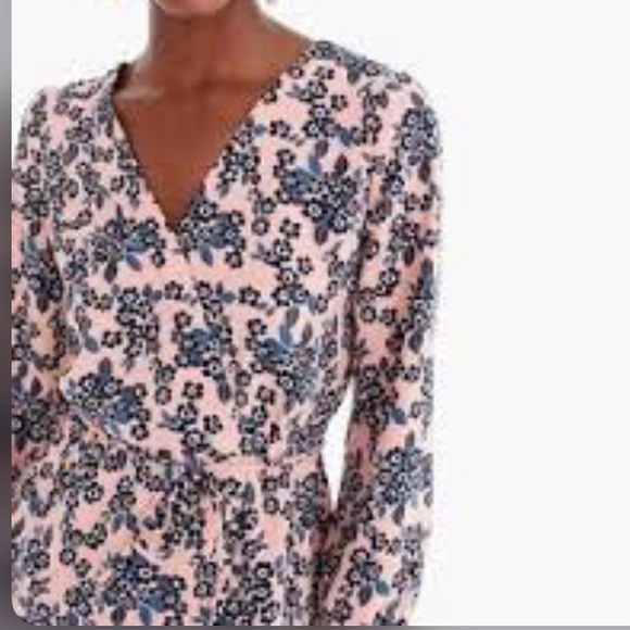 J. Crew Drapey Crepe Faux Wrap Top - Picture 9 of 10